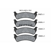 Textar Rear Brake Pad Set 2362701