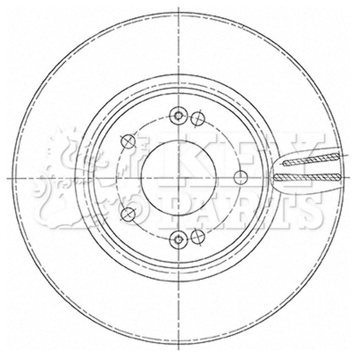 Genuine Key Parts Rear Brake Disc Pair Kbd5484 Bosch  - Town Parts