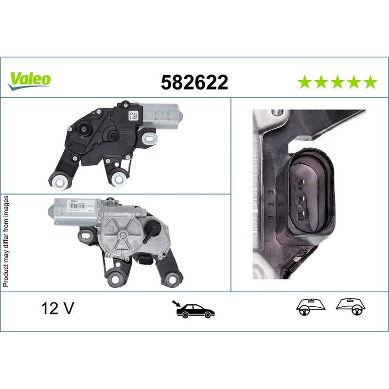 Valeo Front/Rear Wiper Motor Rear 582622