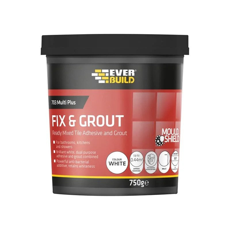 Everbuild Sika 703 Fix & Grout Tile Adhesive 7.5kg - 487078
