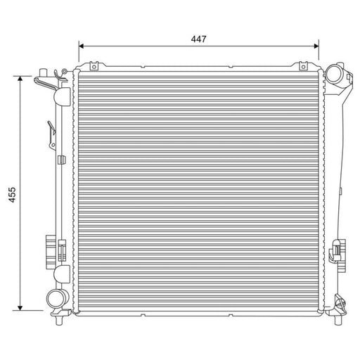 Valeo Engine Radiator 701626