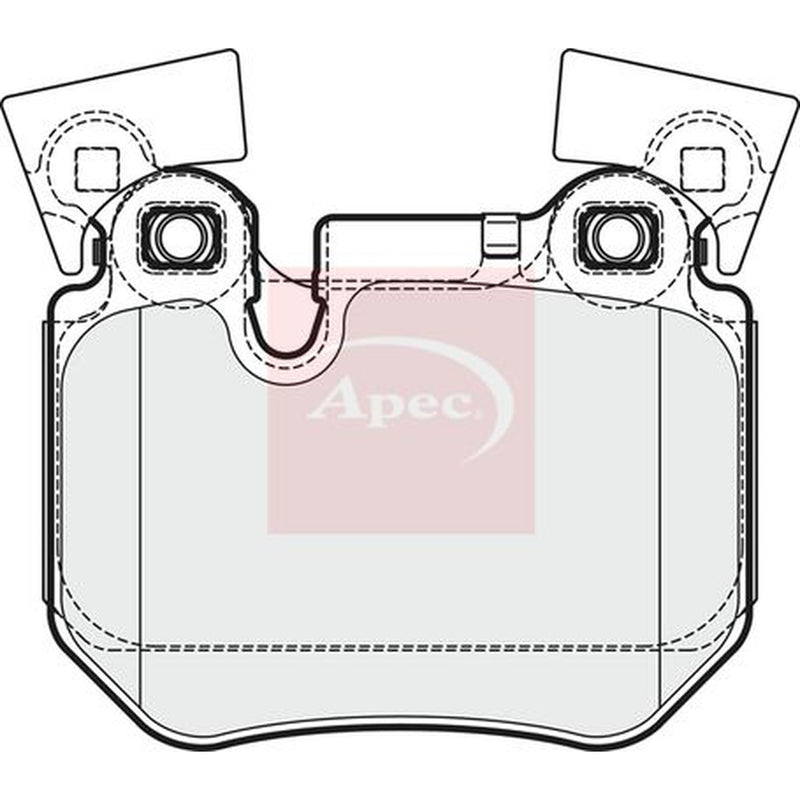 Apec Rear Brake Pad Set PAD1682