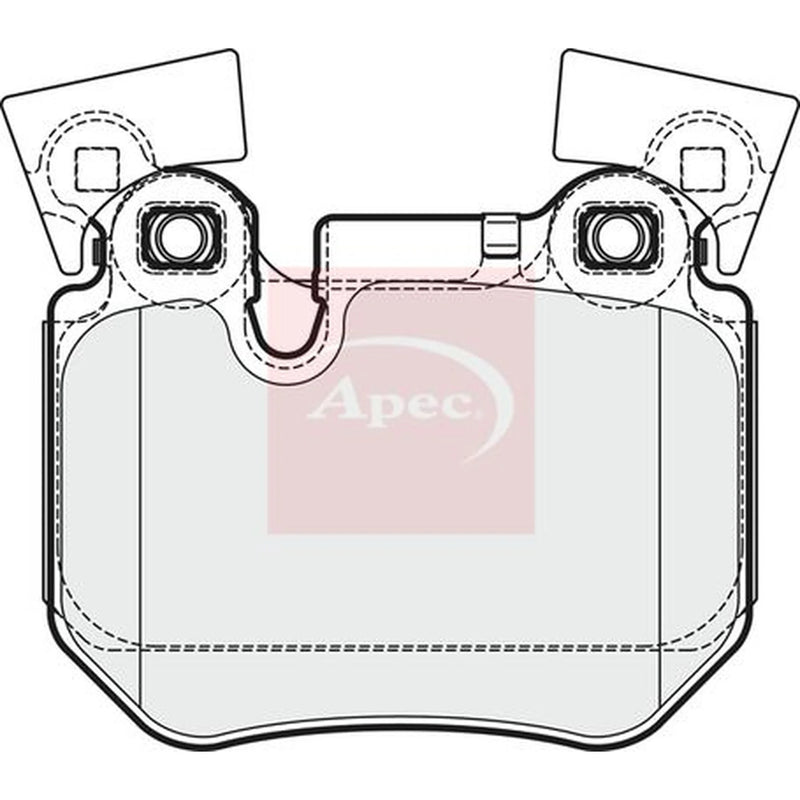 Apec Rear Brake Pad Set PAD1682