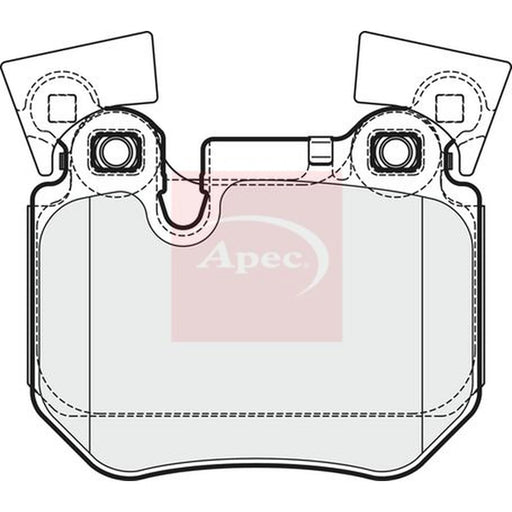 Apec Rear Brake Pad Set PAD1682