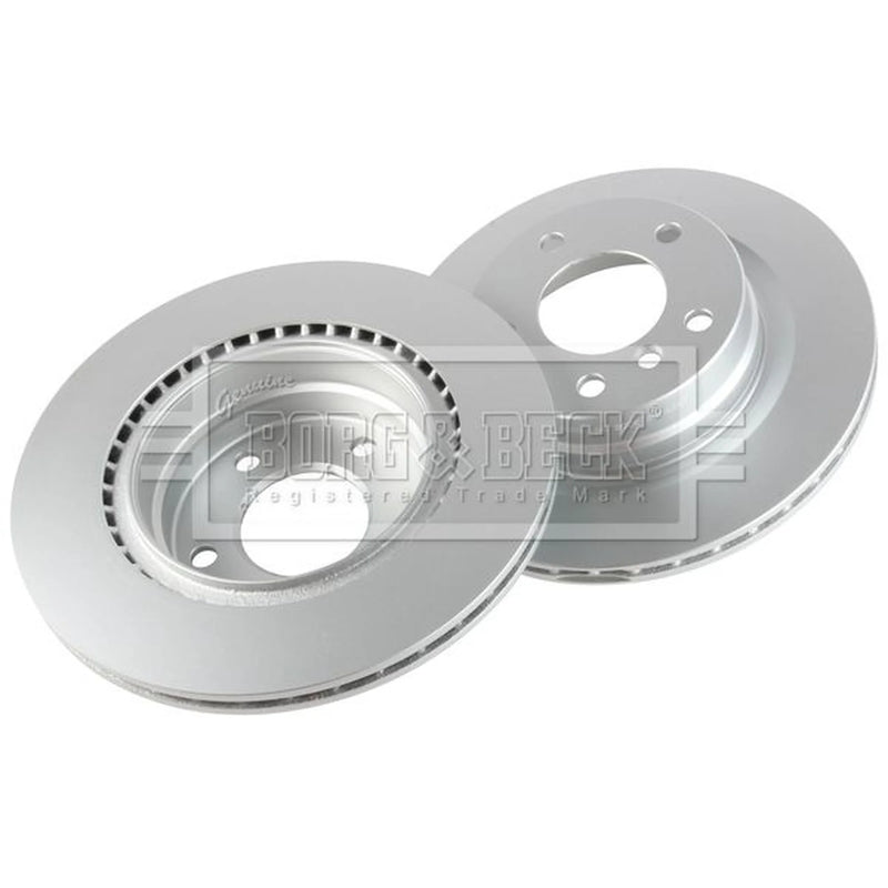 Borg & Beck 2 x Vented Rear Brake Discs BBD4467