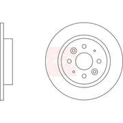 Apec 2 x Solid Rear Brake Discs DSK2538
