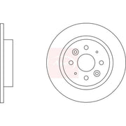 Apec 2 x Solid Rear Brake Discs DSK2538