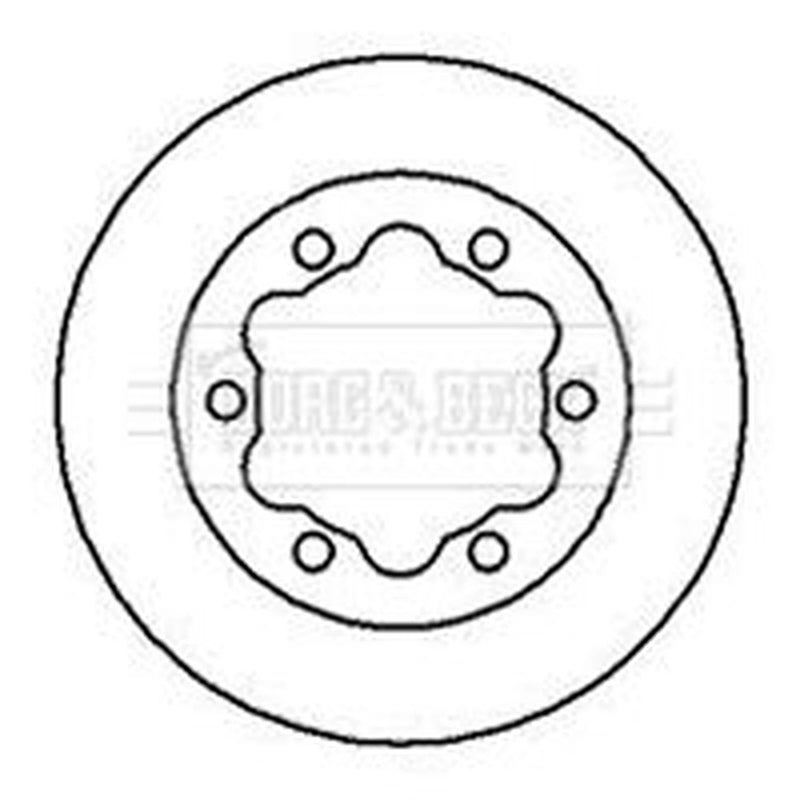 Borg & Beck 2 x Vented Rear Brake Discs BBD5725S