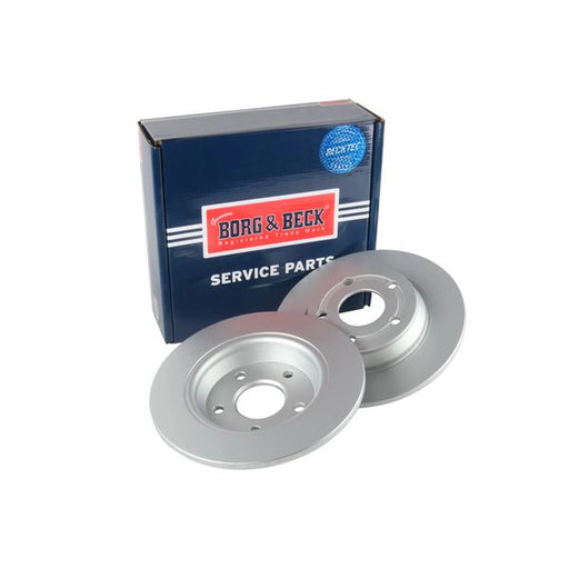 Borg & Beck 2 x Solid Rear Brake Discs BBD5548