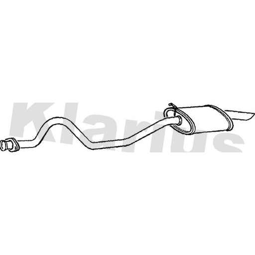 Klarius Box With Tail Pipe Rear LR111J