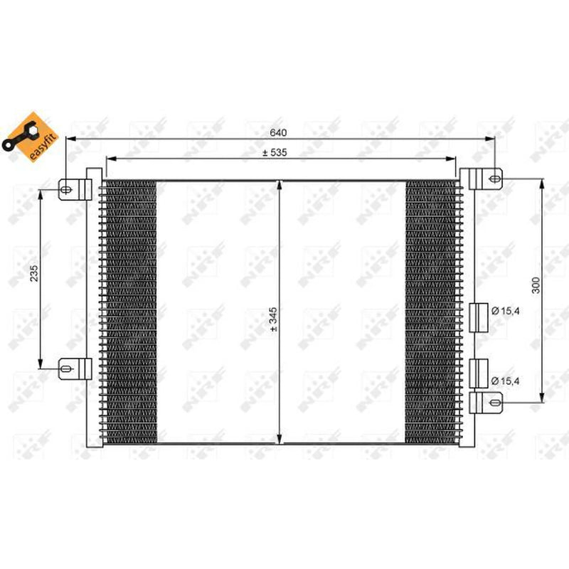 NRF Air Conditioning Condenser 35590