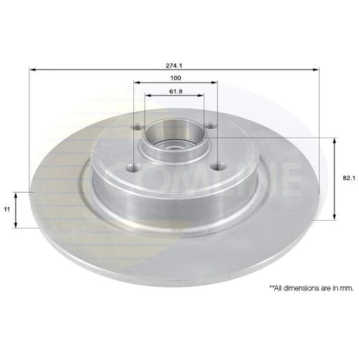 Comline Rear Brake Discs ADC1540