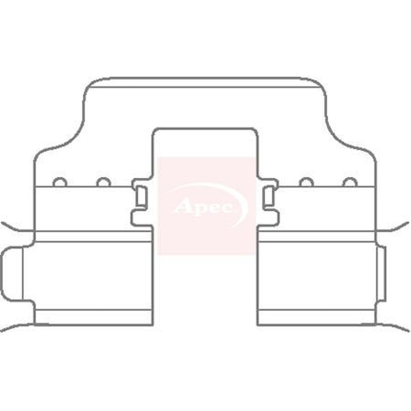 Apec Brake Pad Accessory Fitting Kit Rear KIT1132