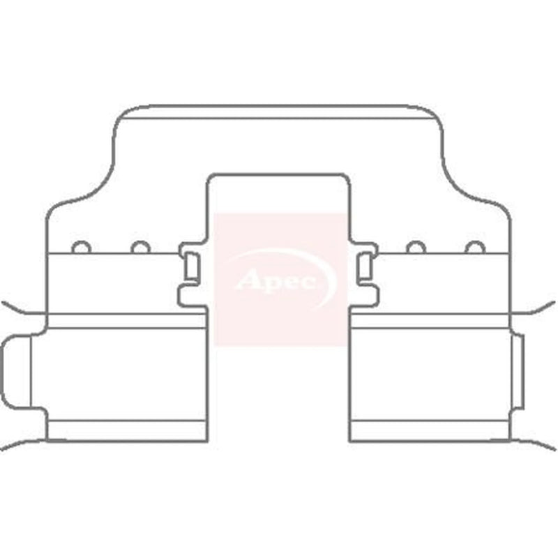 Apec Brake Pad Accessory Fitting Kit Rear KIT1132