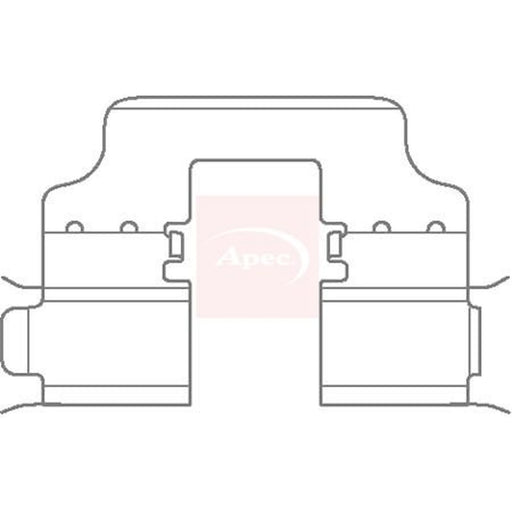 Apec Brake Pad Accessory Fitting Kit Rear KIT1132