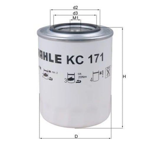 Mahle Fuel Filter Element KC 171