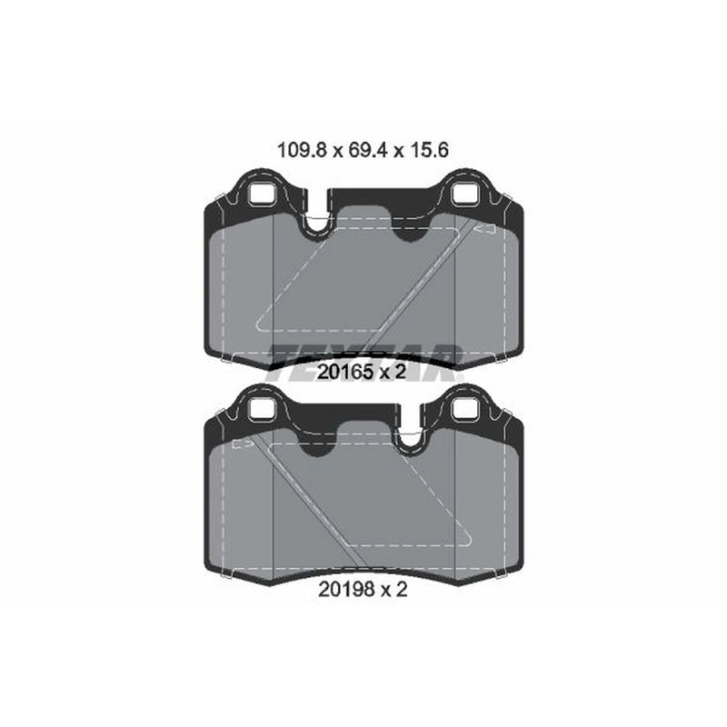 Textar Rear Brake Pad Set 2016501