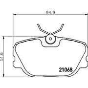DON Front Brake Pad Set PCP1538