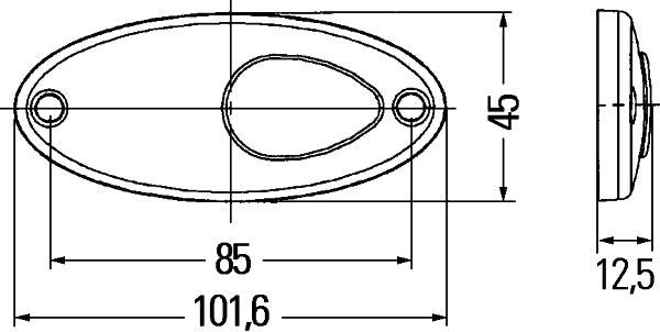 Hella 2PS 964 295-067 Side Marker Light