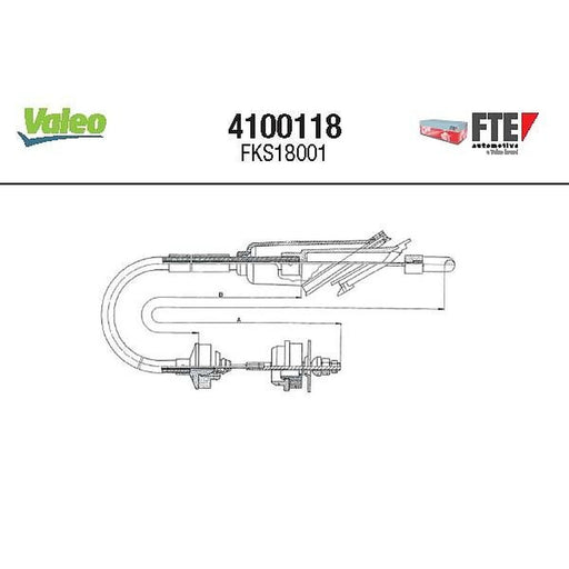 Valeo Clutch Control Cable Pull 4100118