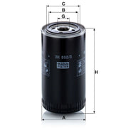 MANN-FILTER Fuel Filter Element WK 950/3 OE 1873106851 3900920001 A3900920001