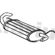 Klarius Box With Tail Pipe Rear LR174Q