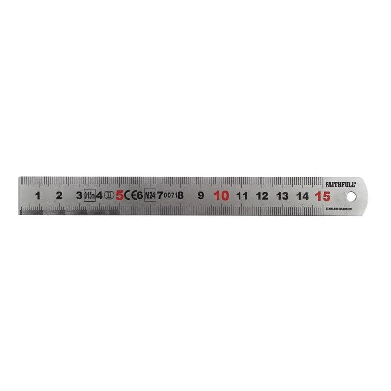 Faithfull Matt Silver Measuring Rule 150-1000mm