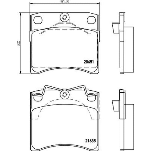 DON Front Brake Pad Set PCP1667