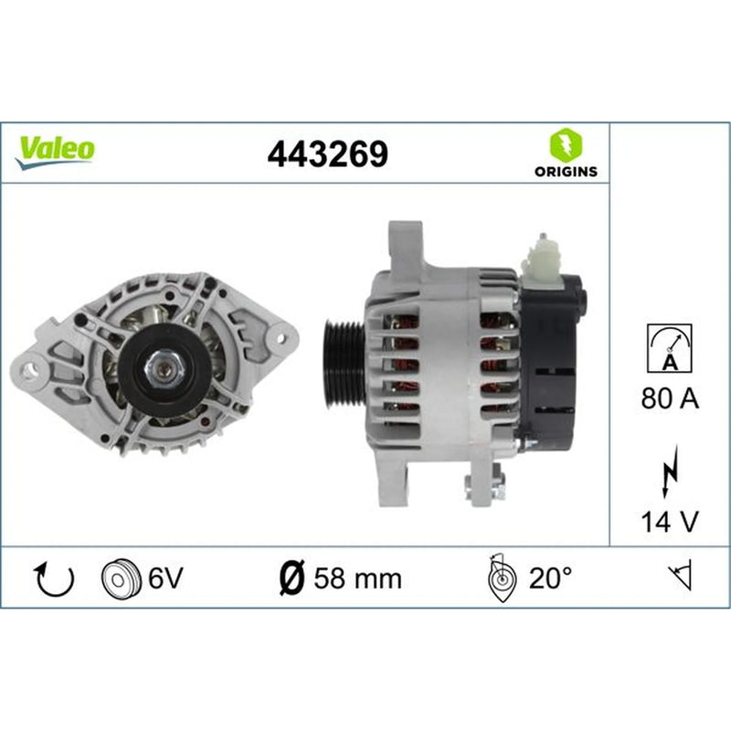 Valeo Car Alternator 12V 443269