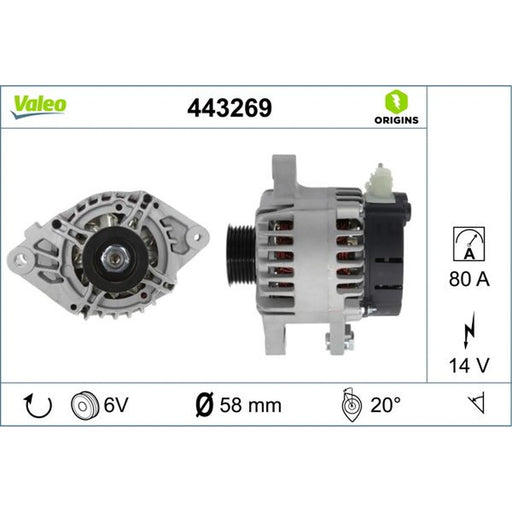 Valeo Car Alternator 12V 443269