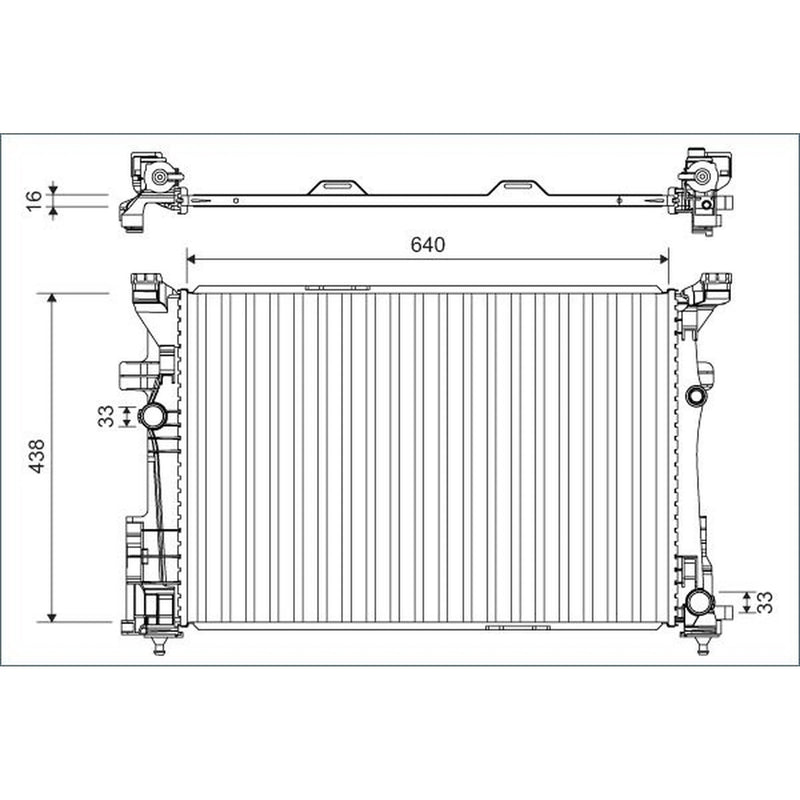 Valeo Engine Radiator 701133