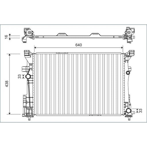 Valeo Engine Radiator 701133
