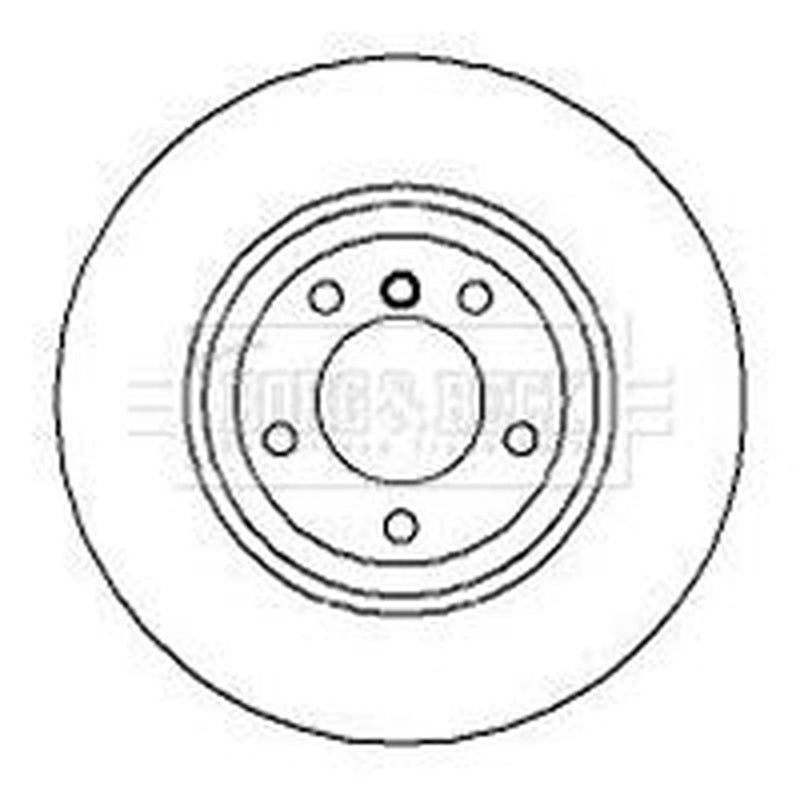 Borg & Beck 2 x Vented Front Brake Discs BBD5119