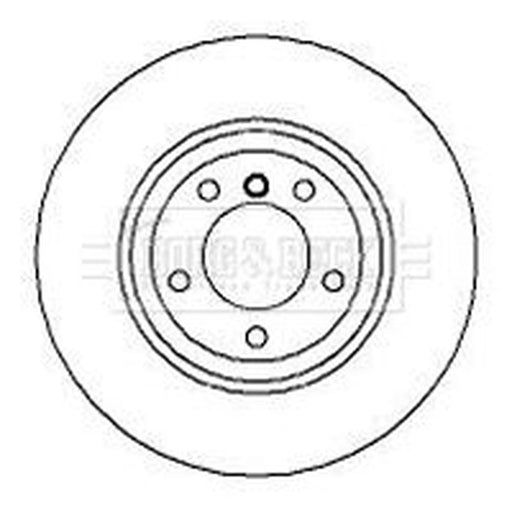 Borg & Beck 2 x Vented Front Brake Discs BBD5119