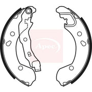 Apec Brake Shoe Set Axle Kit SHU653
