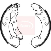 Apec Brake Shoe Set Axle Kit SHU653