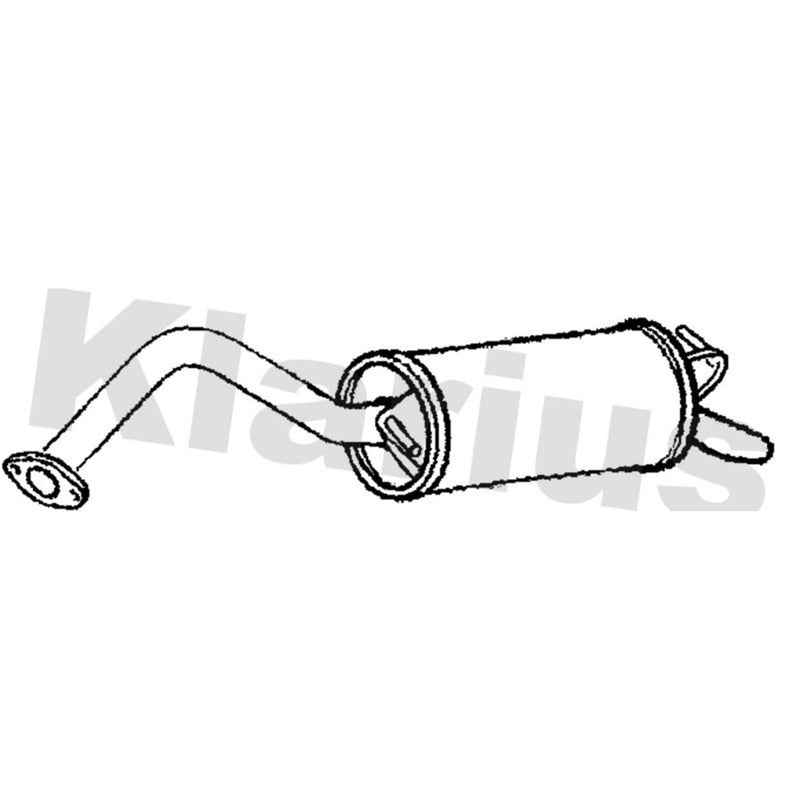 Klarius Box With Tail Pipe Rear TY682J