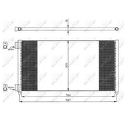 NRF Air Conditioning Condenser 35496