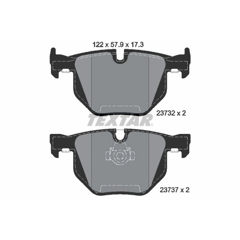 Textar Rear Brake Pad Set 2373201