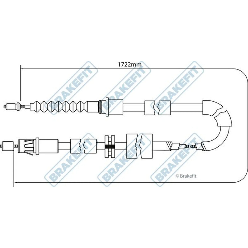 Apec Handbrake Cable Left Rear BBC3163