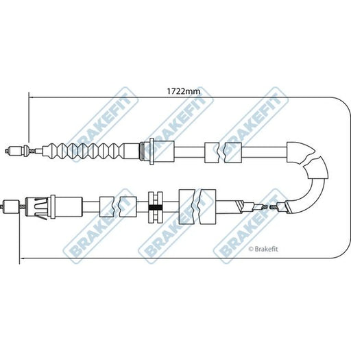 Apec Handbrake Cable Left Rear BBC3163