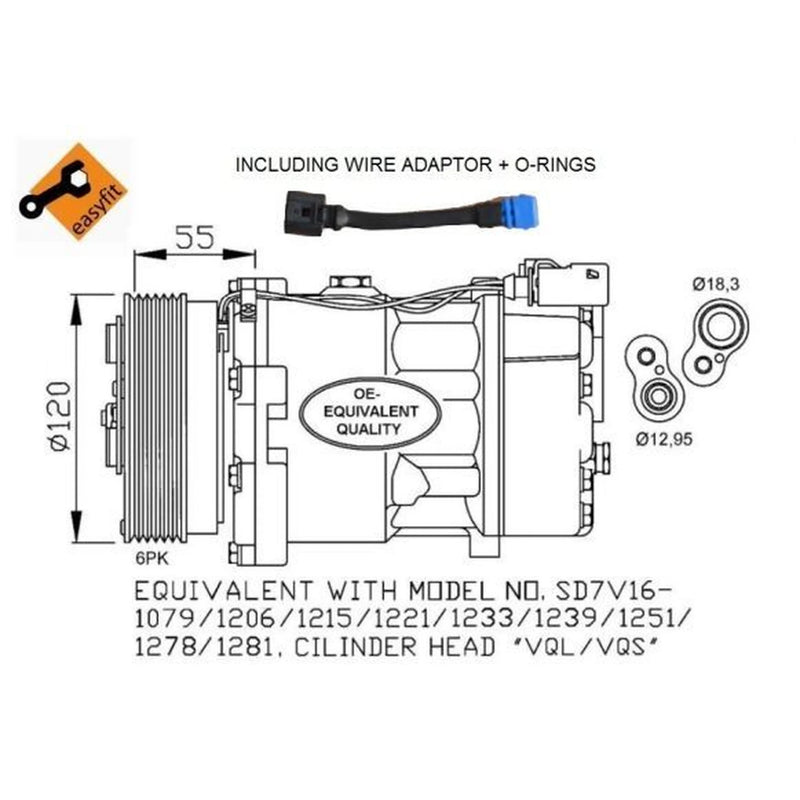 NRF Air Conditioning Compressor 32064