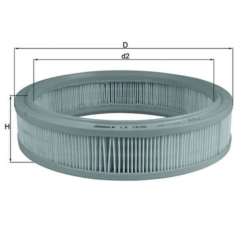 Mahle Engine Air Filter LX 1638