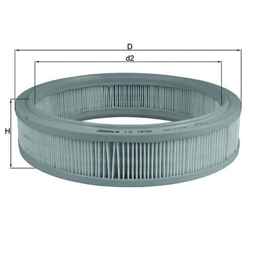 Mahle Engine Air Filter LX 1638