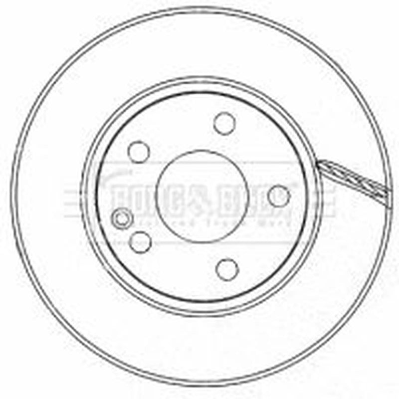 Borg & Beck 2 x Vented Front Brake Discs BBD4485