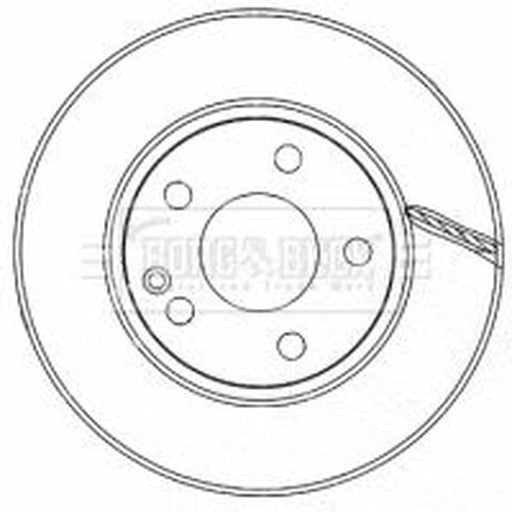 Borg & Beck 2 x Vented Front Brake Discs BBD4485
