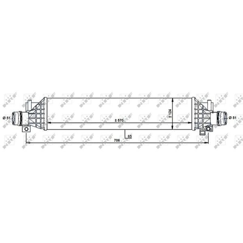 NRF Intercooler (Charge Air Cooler) 30925
