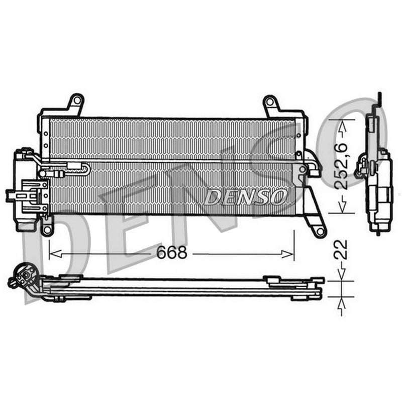 Denso Air Conditioning Condenser DCN13010
