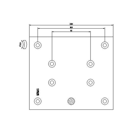 Textar Textar Cv Brake Lining Set 1950505