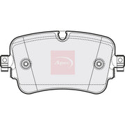 Apec Rear Brake Pad Set PAD2094